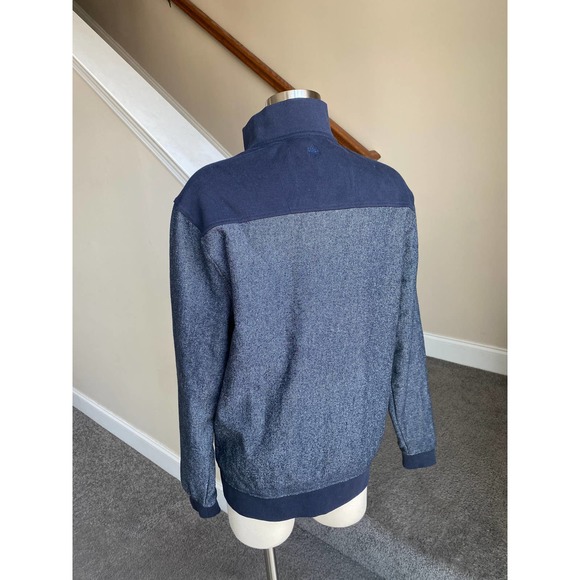 Men's RAINFOREST sheen blue fleece lined casual zip up jacket, size Medium - Picture 5 of 14